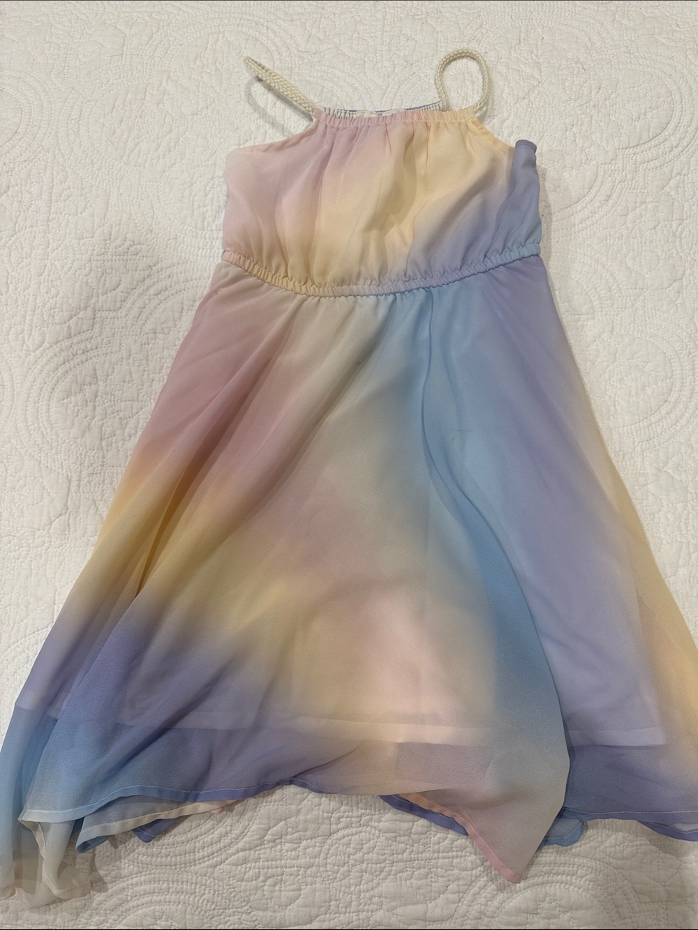 H&M Girls 4T Pastel Ombre Chiffon Dress - Multi